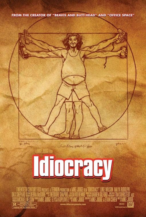 Cartaz do filme Idiocracy, de 2006