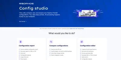 Sophos Firewall Config Studio V2: Zaidi ya viewer tu